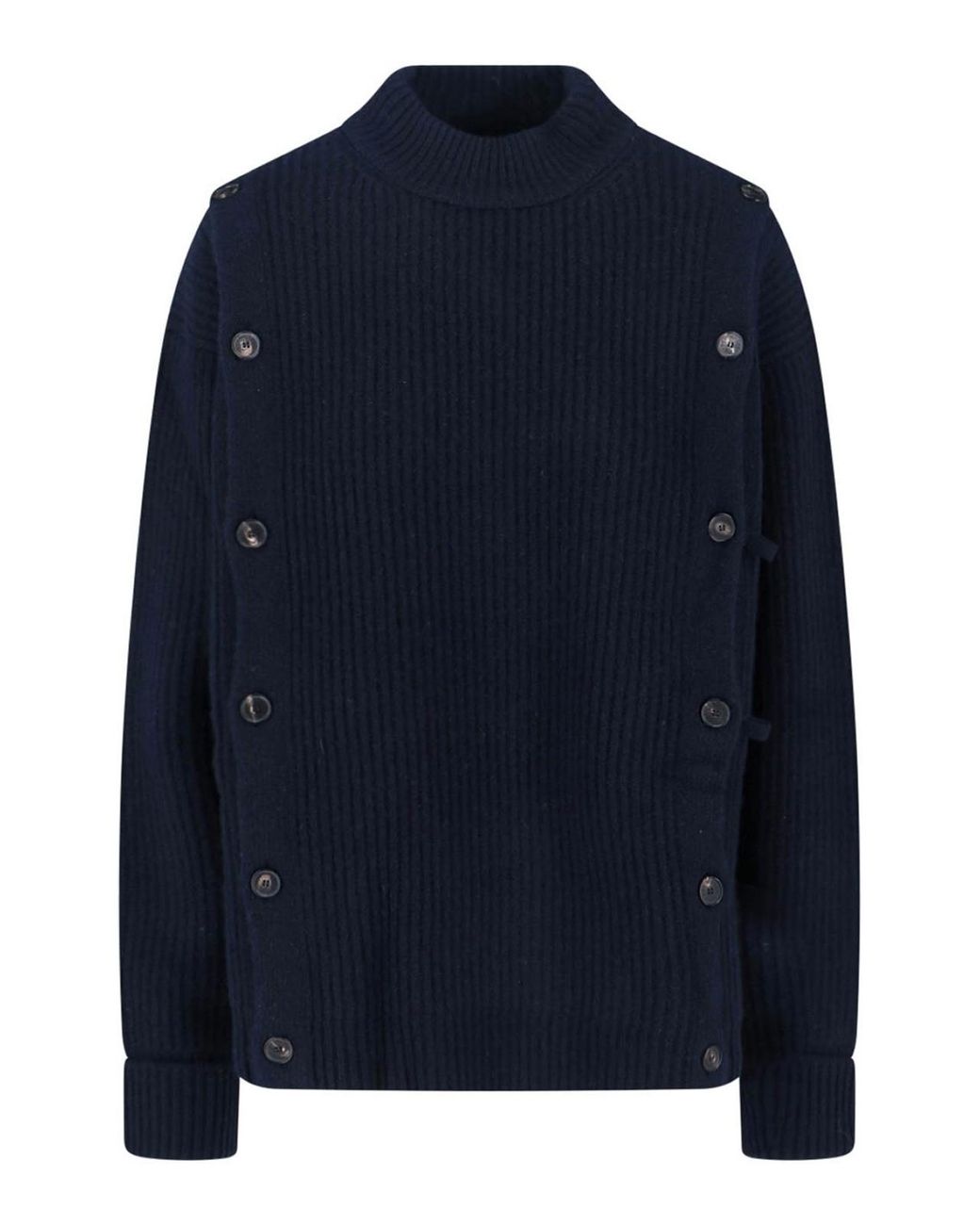 Setchu Blue Wool And Cashmere Blend Sweater
