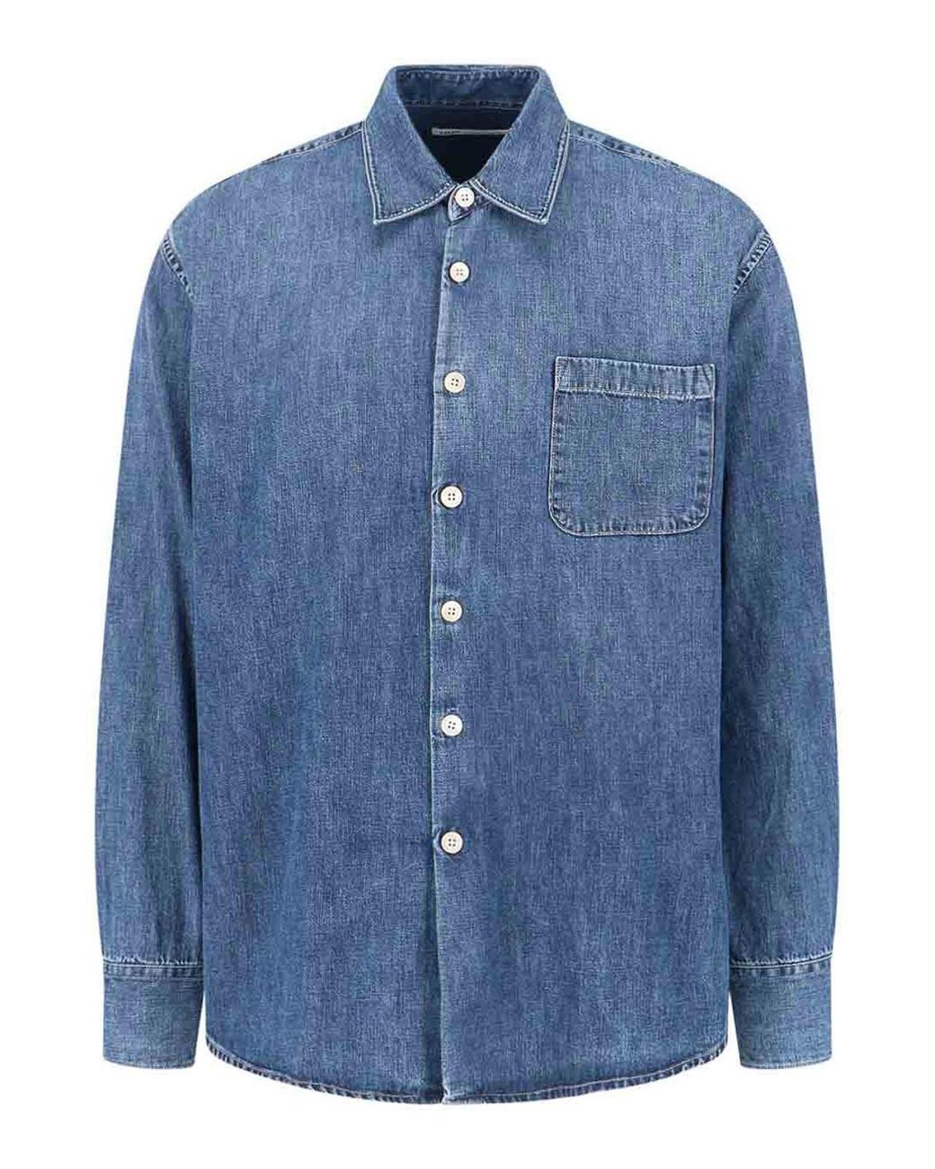 Our Legacy Blue Whatever Denim Shirt for men