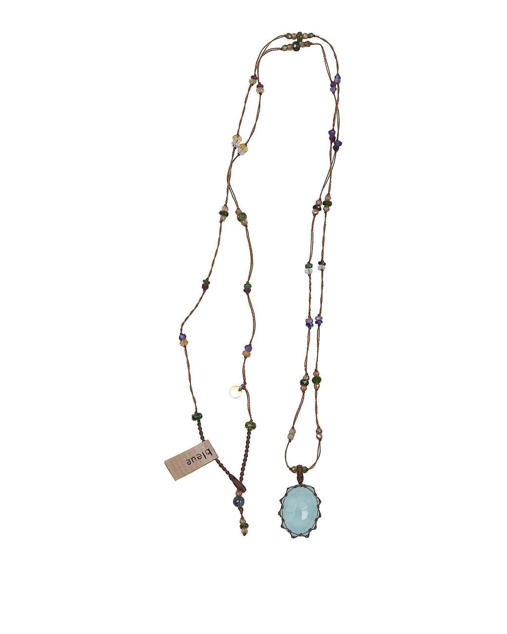 Sharing White Long Pendant Necklace