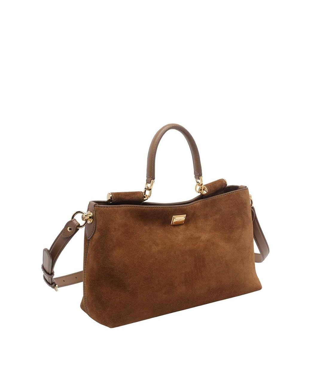 Dolce & Gabbana Brown Camel Vittoria Handbag