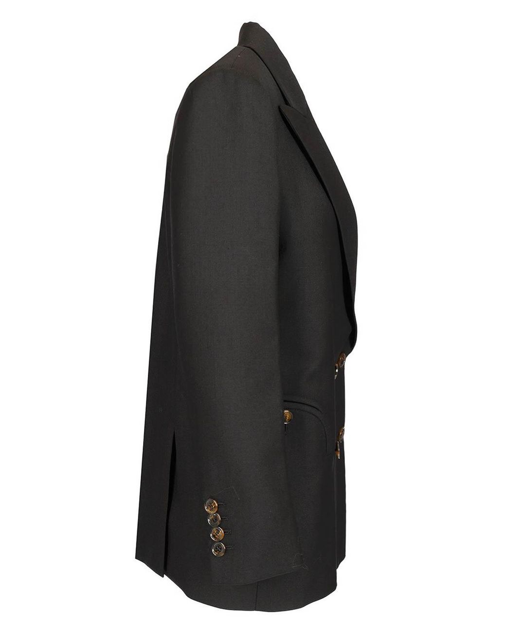 Blazé Milano Black Alcanara Double-Breasted Blazer