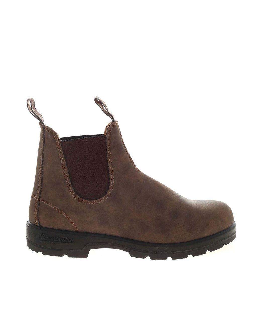Blundstone Brown Chelsea Ankle Boots With Elasticated In for men