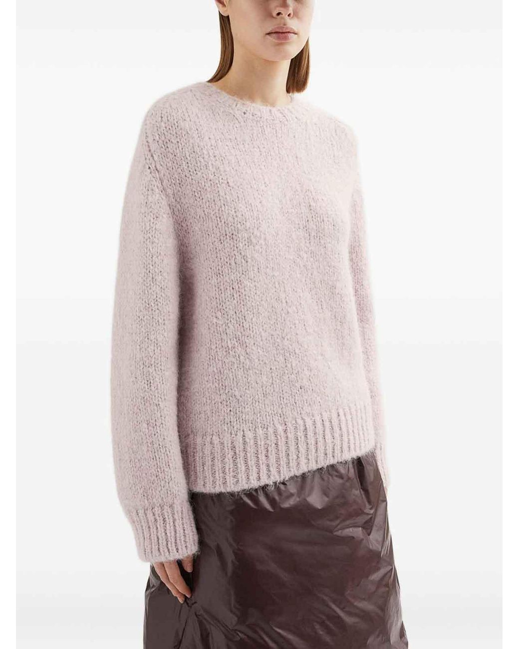 Jil Sander Pink Wool Crewneck Jumper
