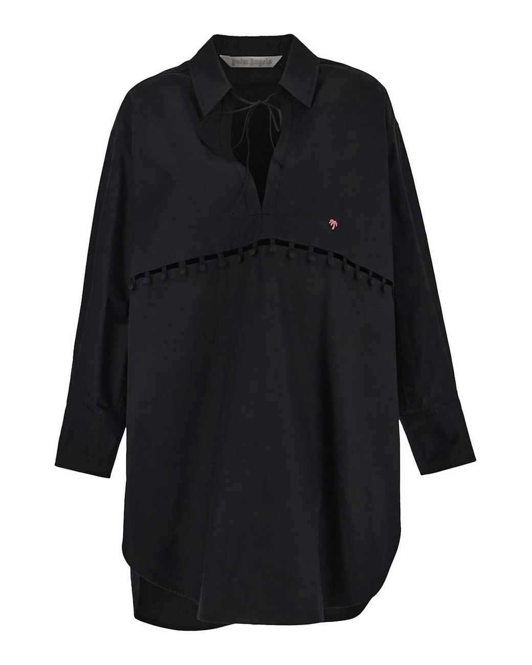 Palm Angels Blue Shirt Dress