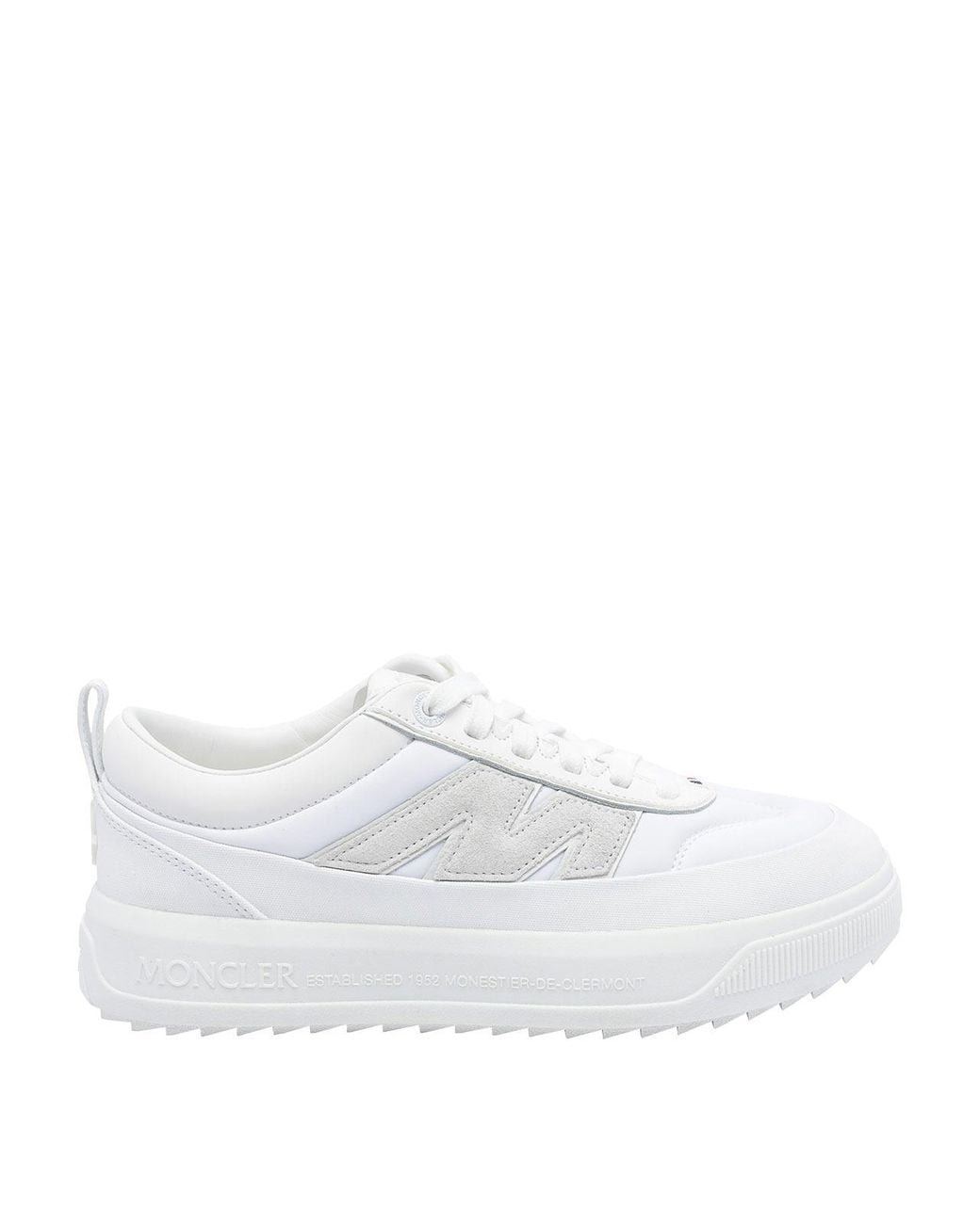 Moncler White Altive Low Top Sneakers for men