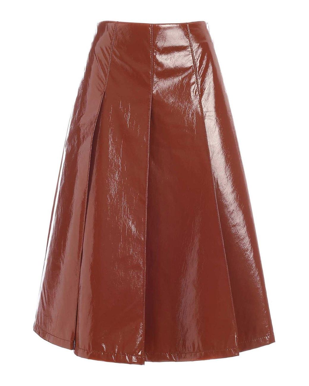 Vivetta Red Pleated Skirt