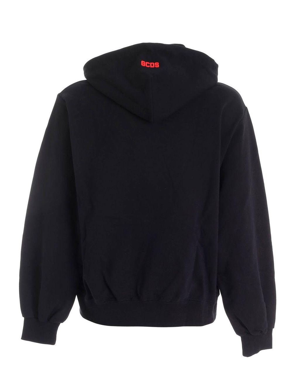 Gcds Blue Maxi Sweatshirt Featuring Rubber Logo for men