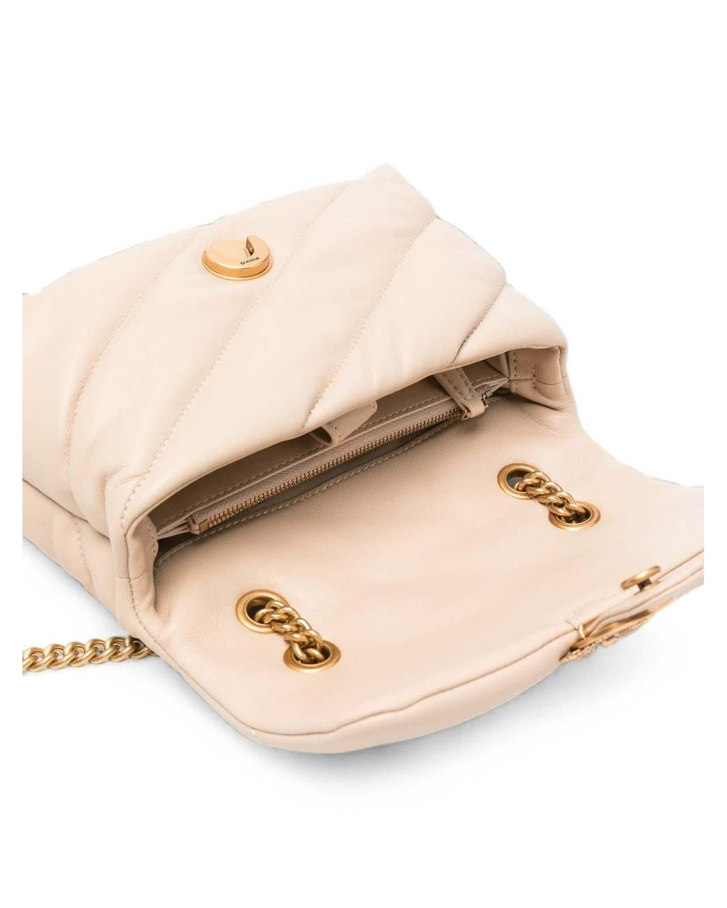 Pinko Natural Light Love Puff Mini Quilted Bag