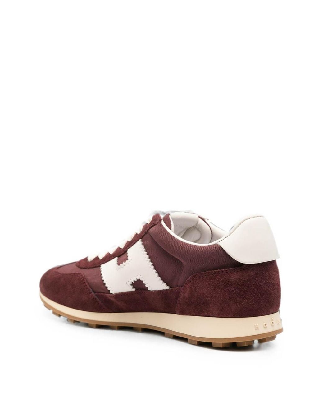 Hogan Brown H727 Leather Sneakers