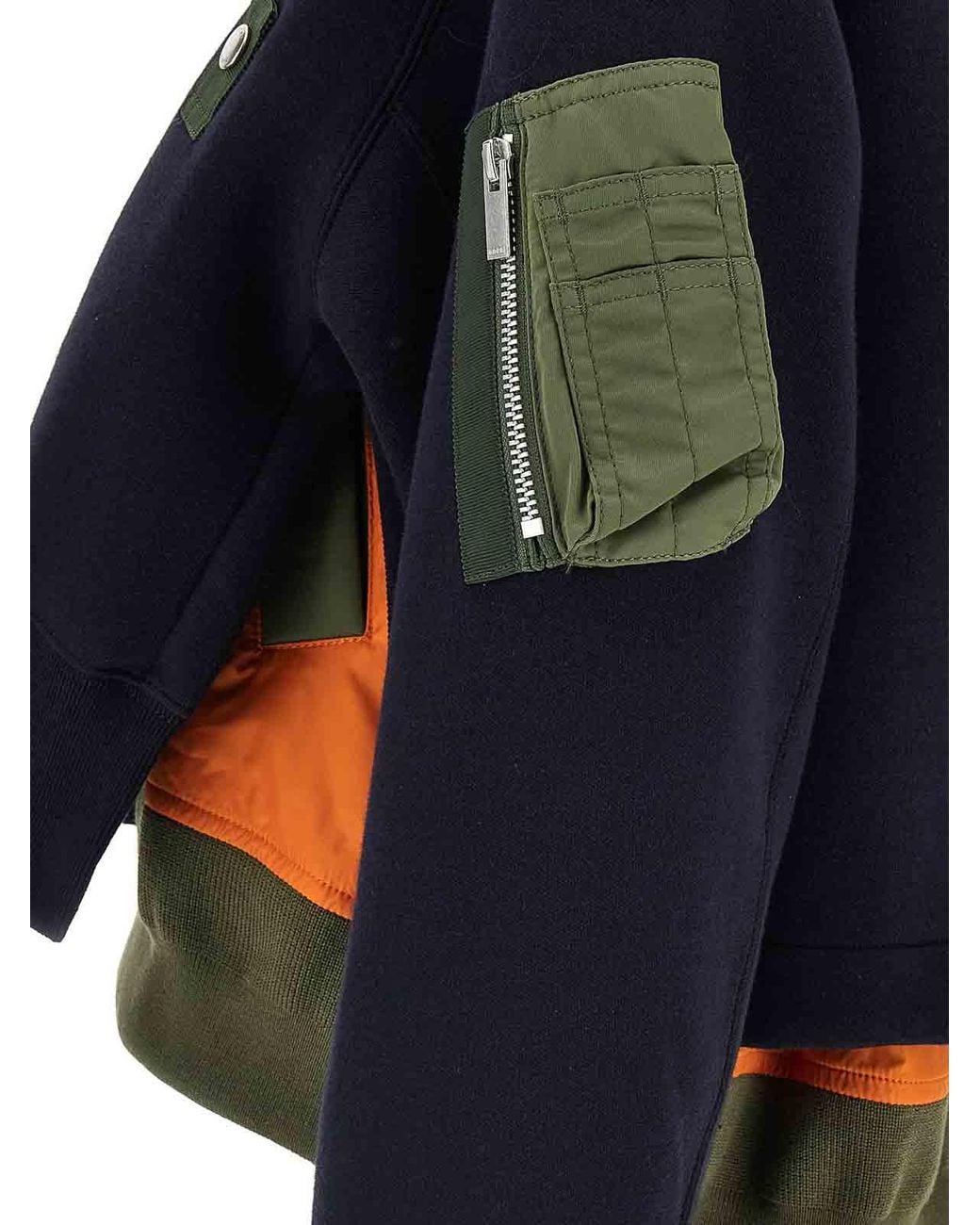 Sacai Blue Sponge Hoodie