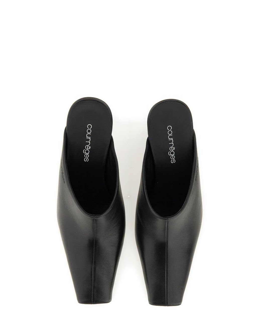 Courreges Black Mules