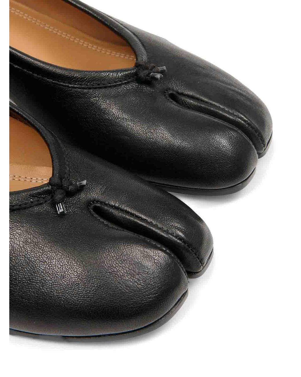 Maison Margiela Black Tabi Ballerina New