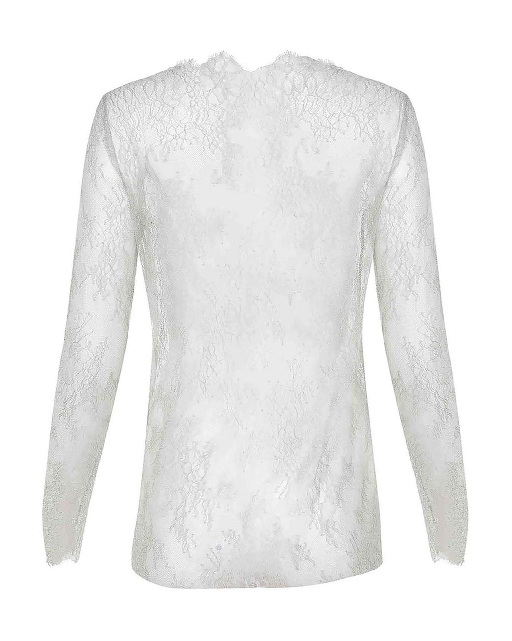 Alberta Ferretti White Top Made Of Lace