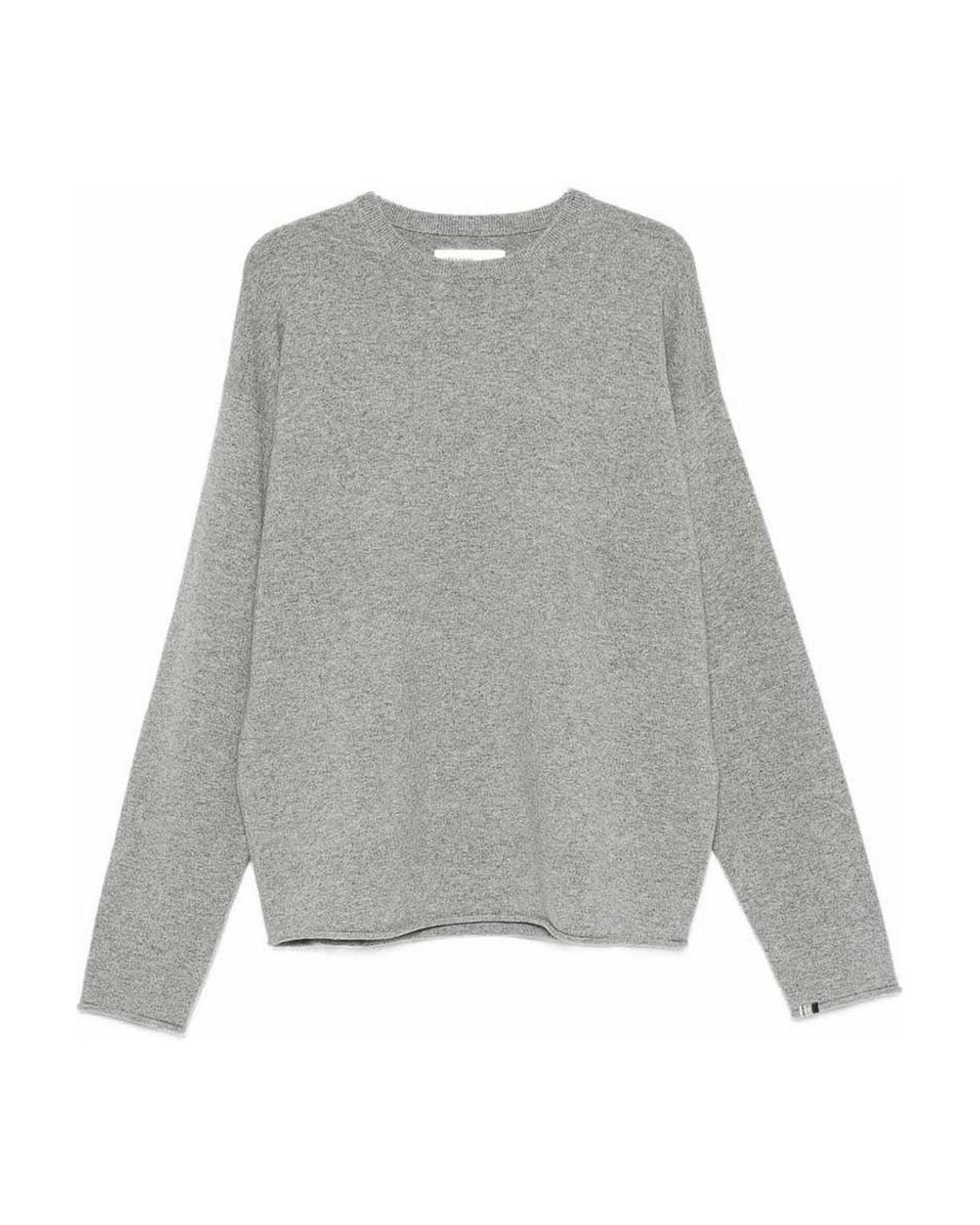 Extreme Cashmere Gray Cashmere Crewneck Sweater