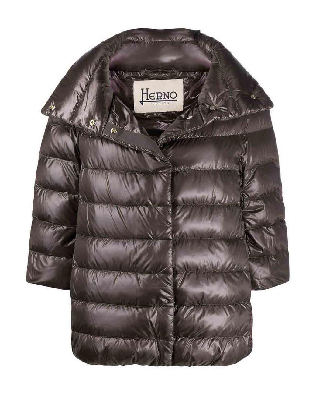 Herno Gray Aminta Puff Coat