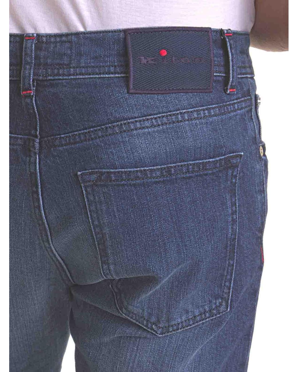 Vaqueros Rectos Kiton de hombre de color Blue
