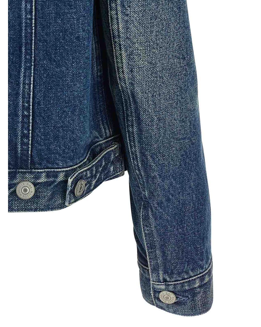 MM6 by Maison Margiela Blue Numeric Signature Mm6' Jacket