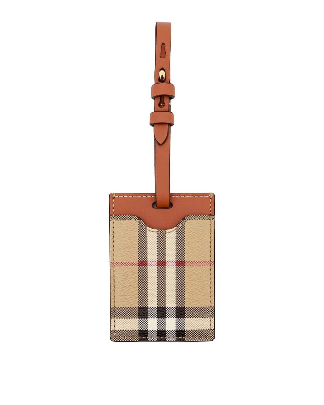 Burberry White Coated Canvas Tag
