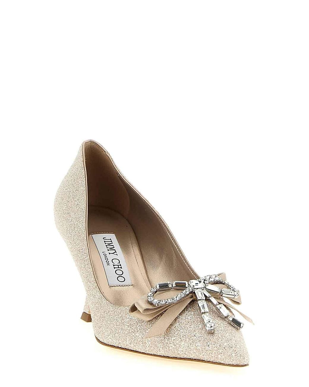 Jimmy Choo Metallic Auria Pumps