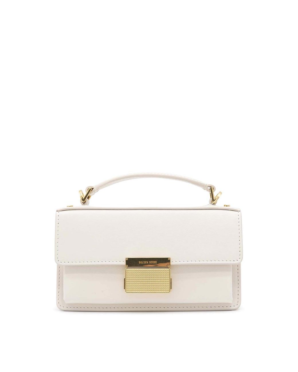 Golden Goose Deluxe Brand White Leather Crossbody Bag