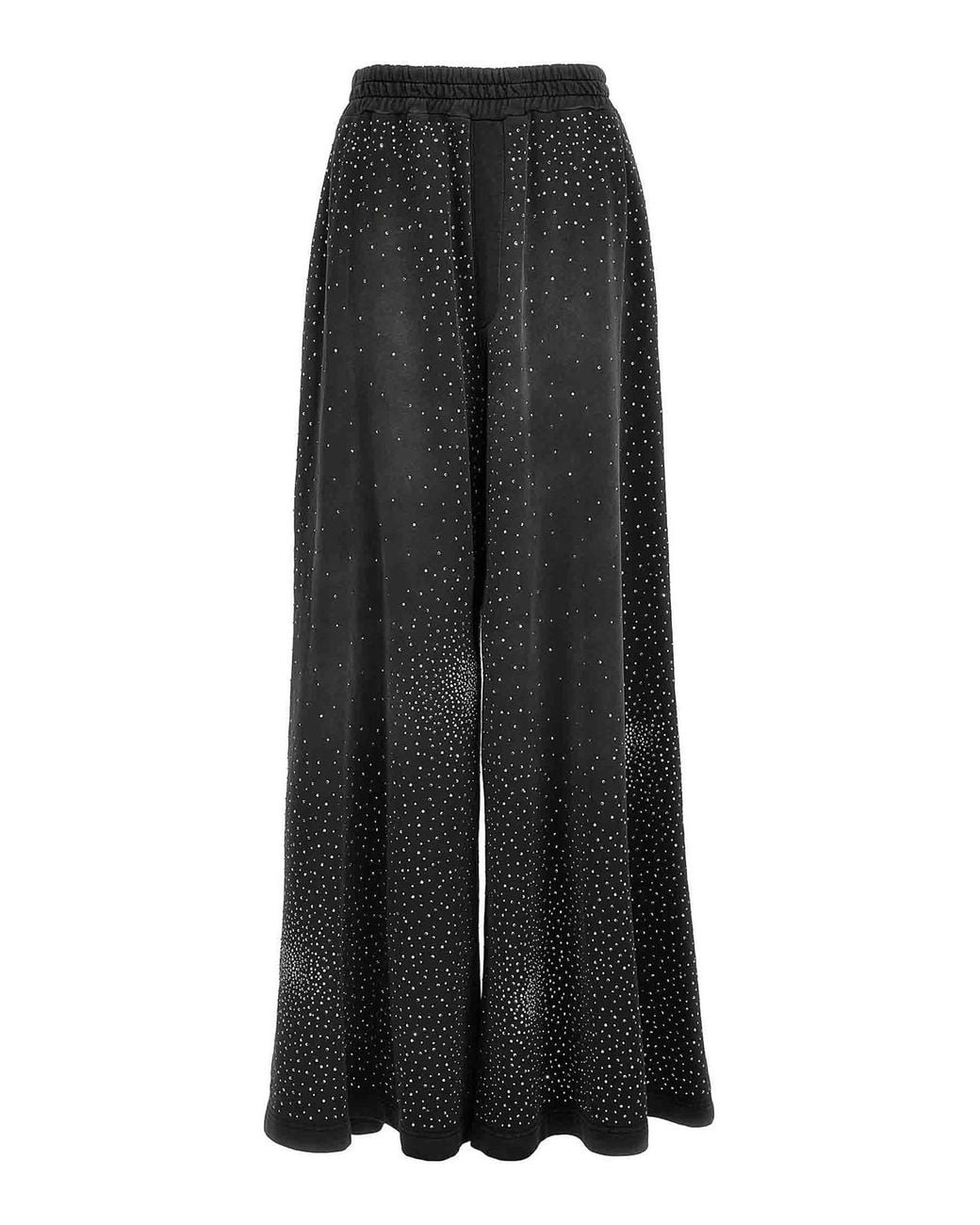 GIUSEPPE DI MORABITO Black Rhinestone Joggers