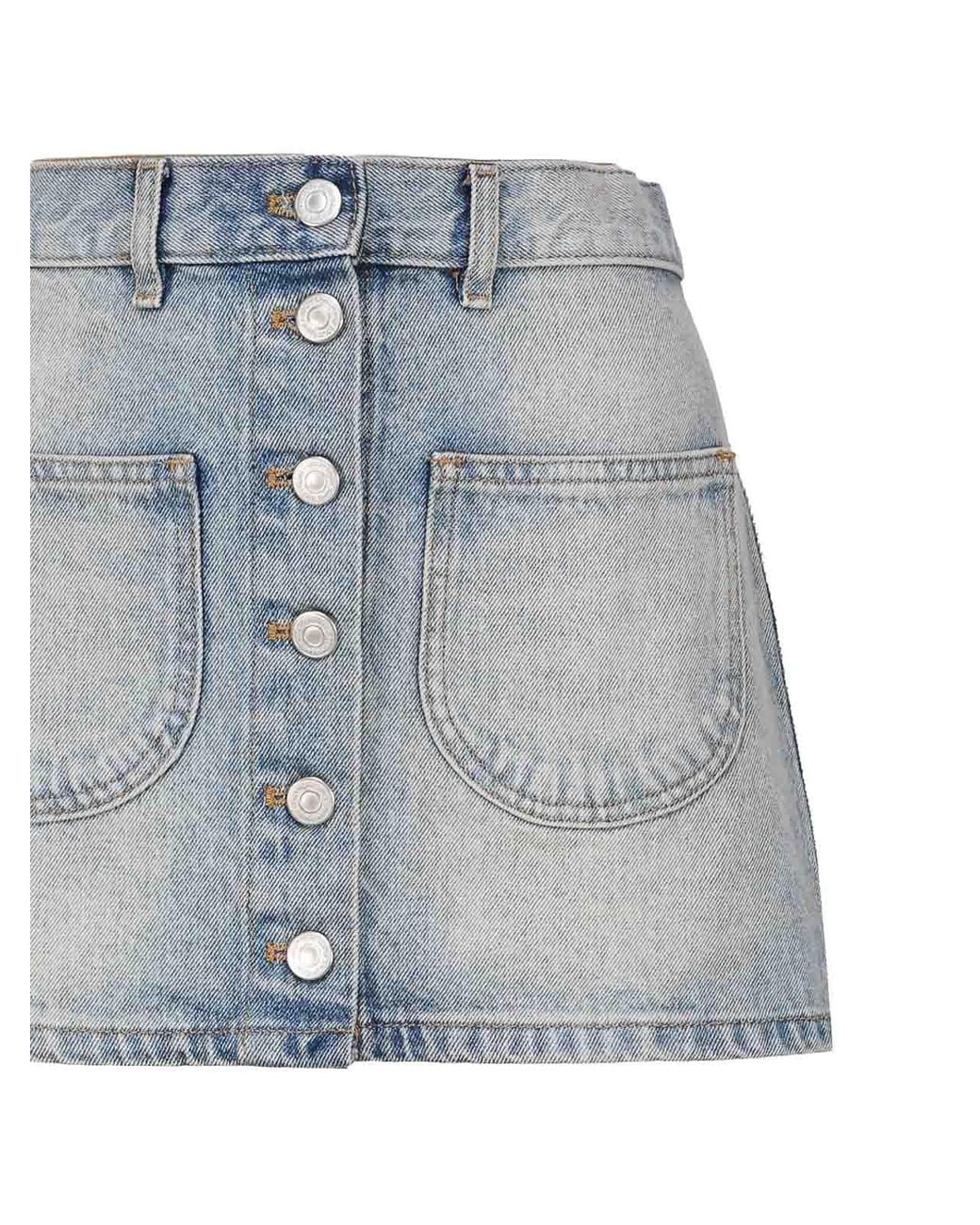 Courreges Blue Mini Skirts