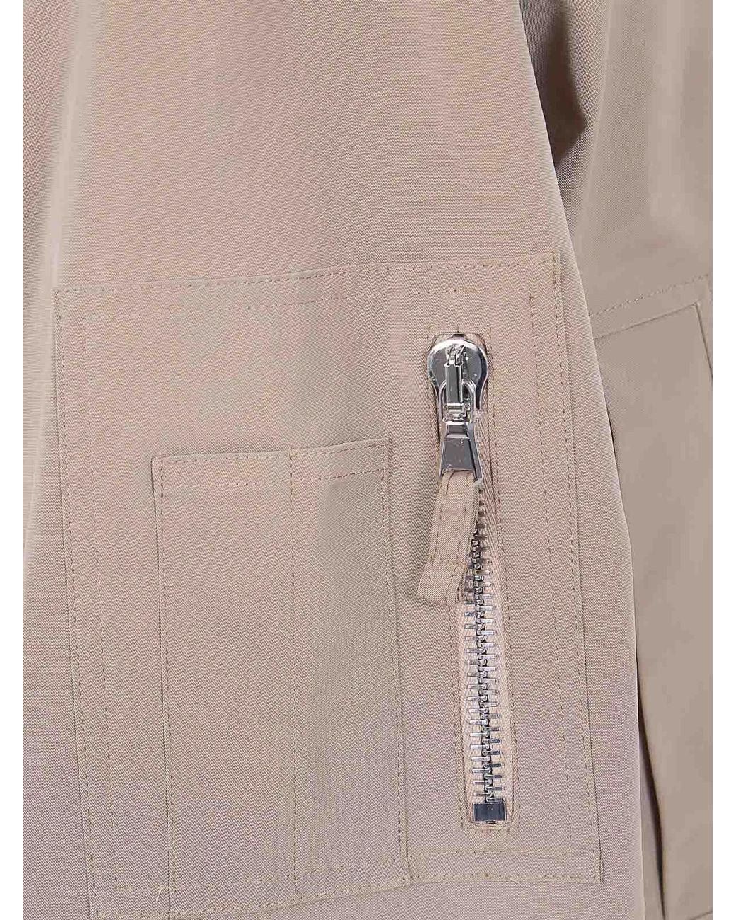 DR. HOPE Natural Nylon Bomber Jacket