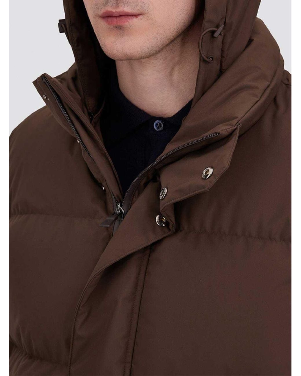 Herno Brown 2-Layer Windstopper Jacket for men