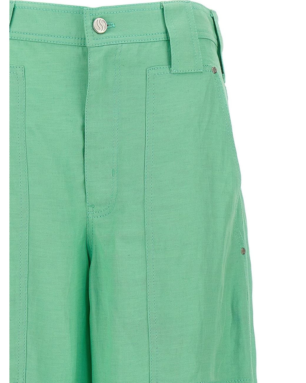 Stella McCartney Green Twill Pants