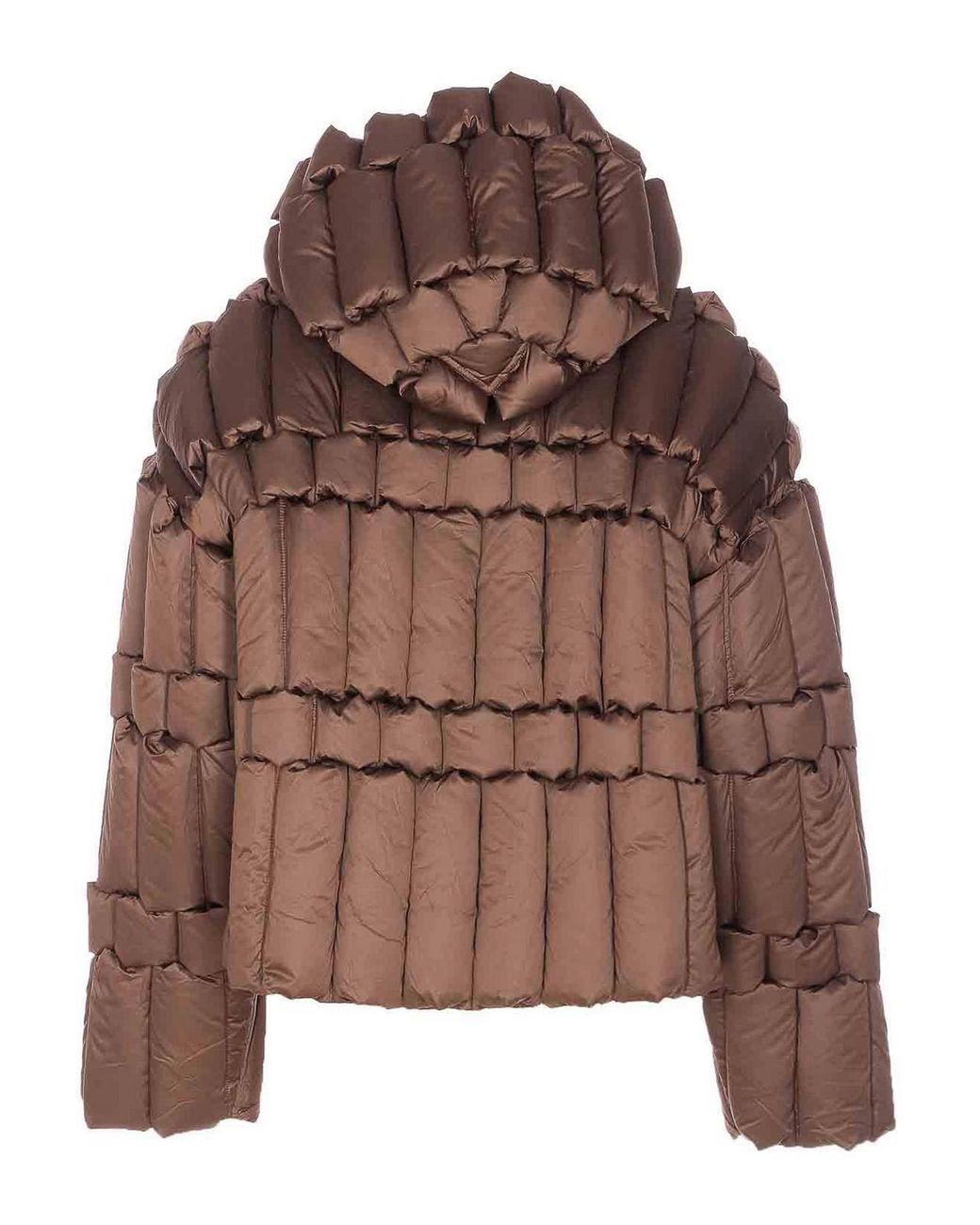 RAXXY Brown Patterned Down Jacket
