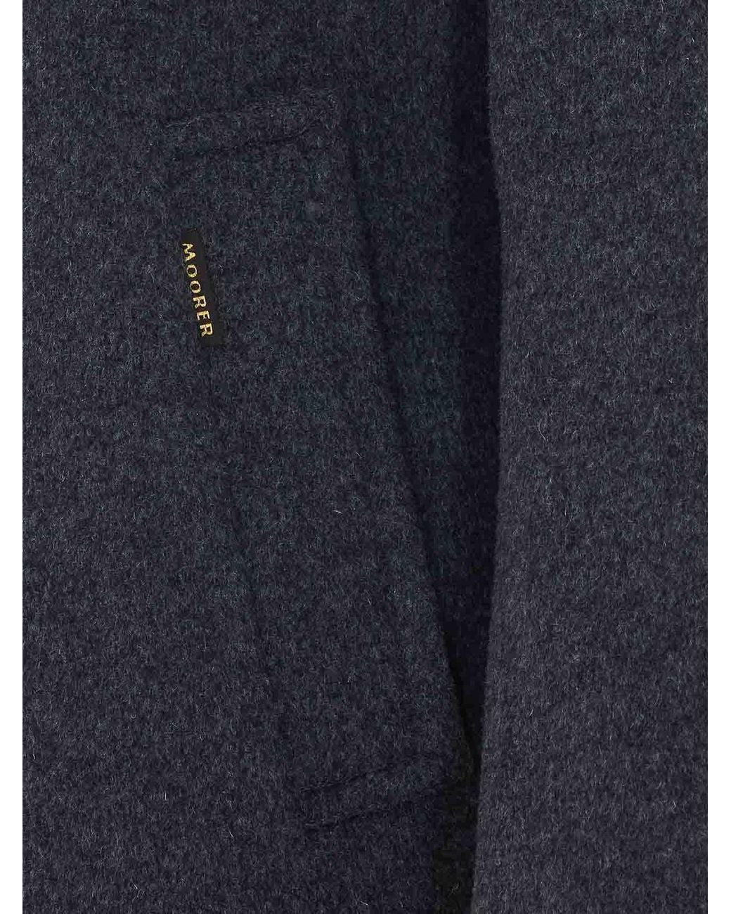 Moorer Blue Light Monferrato Padded Coat for men