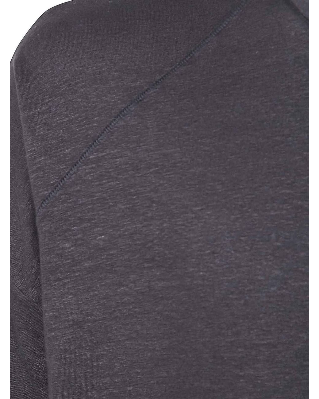MD75 Gray Linen Oversized T-Shirt for men