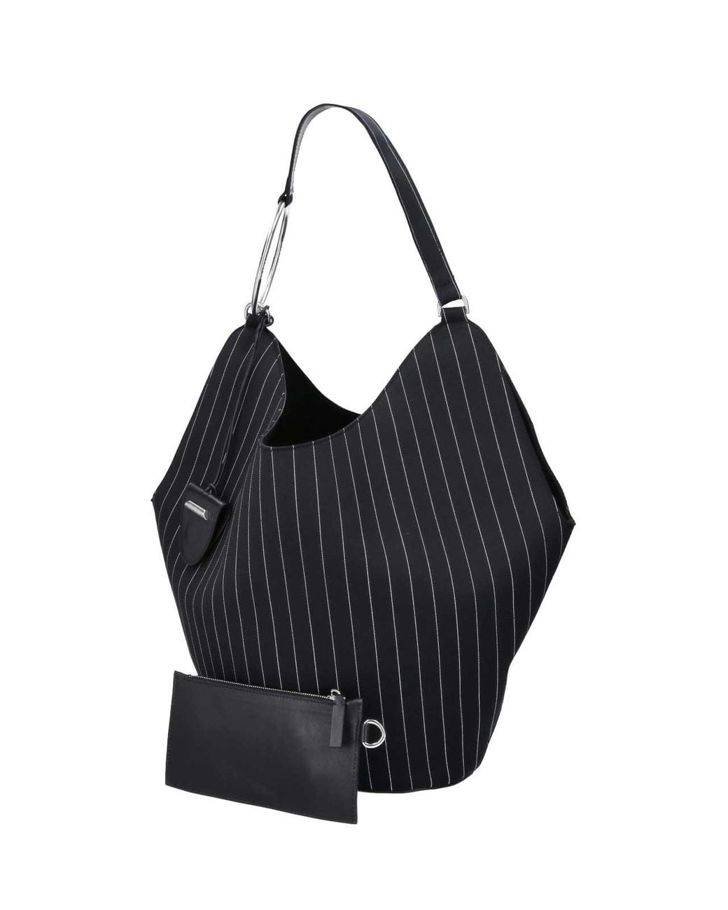 Dondup Black Large Hobo Bag