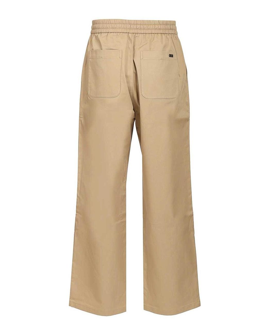 AMI Natural Trousers With Elasticated Waist for men
