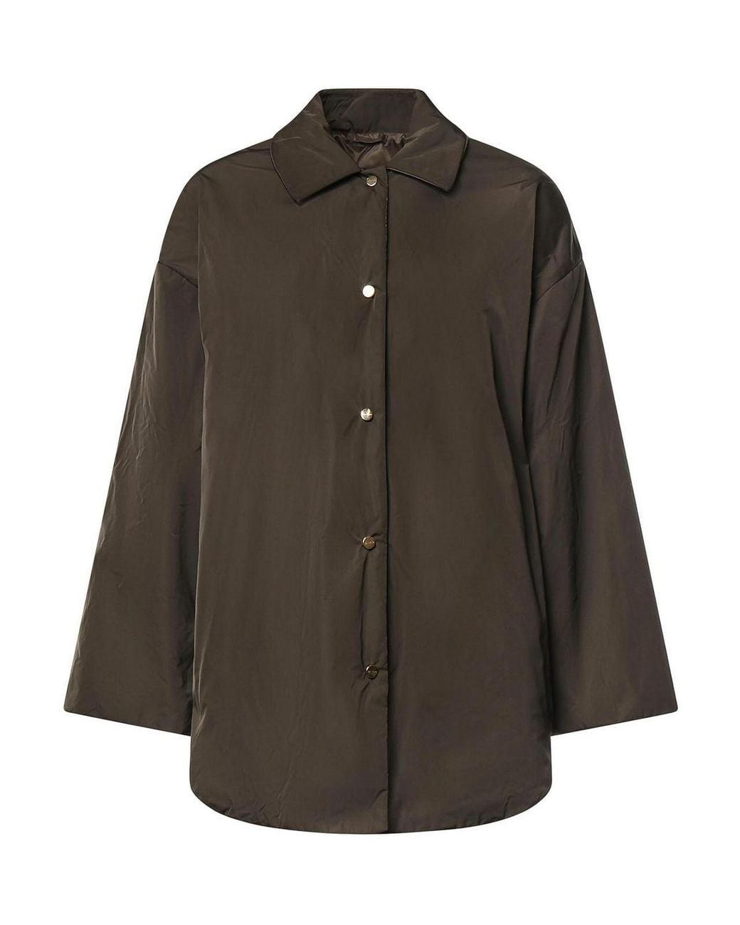 Max Mara Gray Reversible Padded Jacket