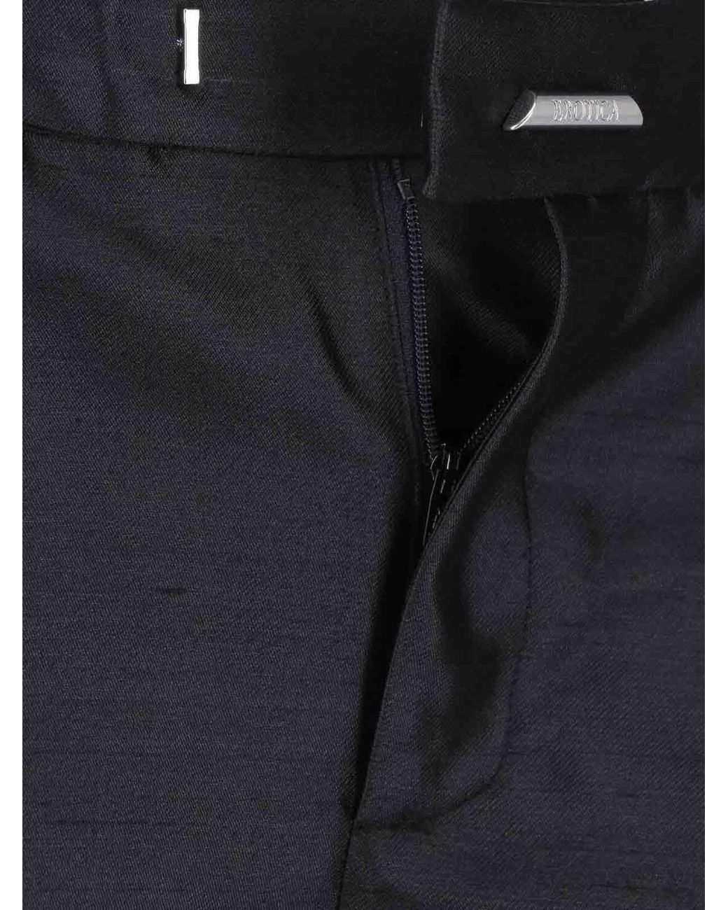 Dondup Blue Shantung Pants