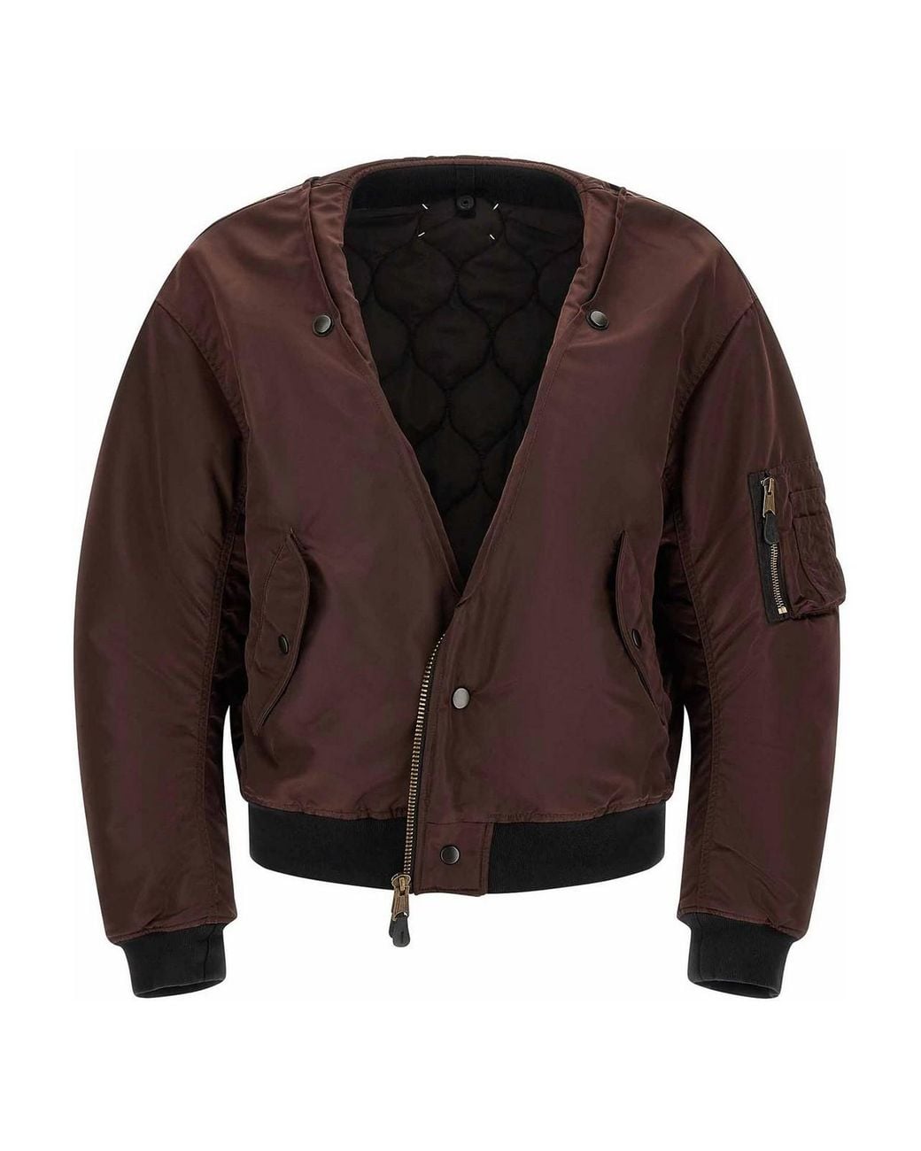 Maison Margiela Brown Reversible Bomber Jacket for men