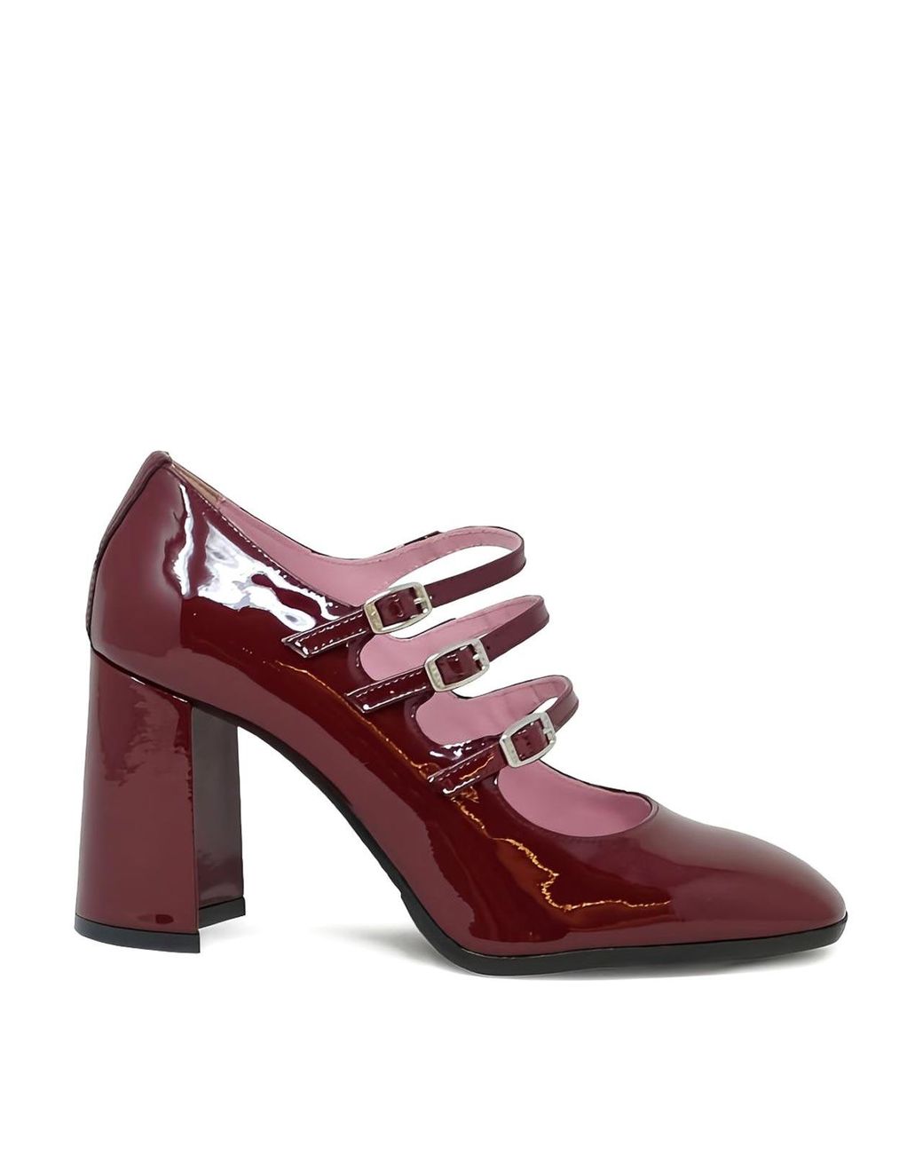 CAREL PARIS Purple Keel Patent Leather Pumps