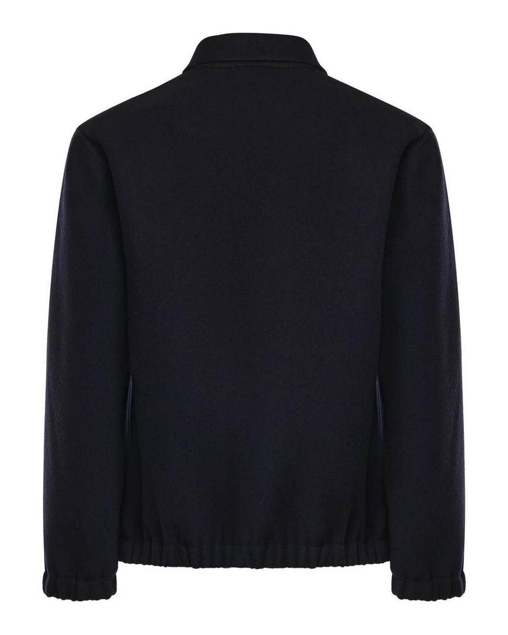Eleventy Blue Full-Zip Woollen Bomber Jacket for men