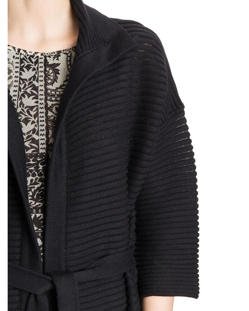 Cardigan Fuzzi en coloris Black