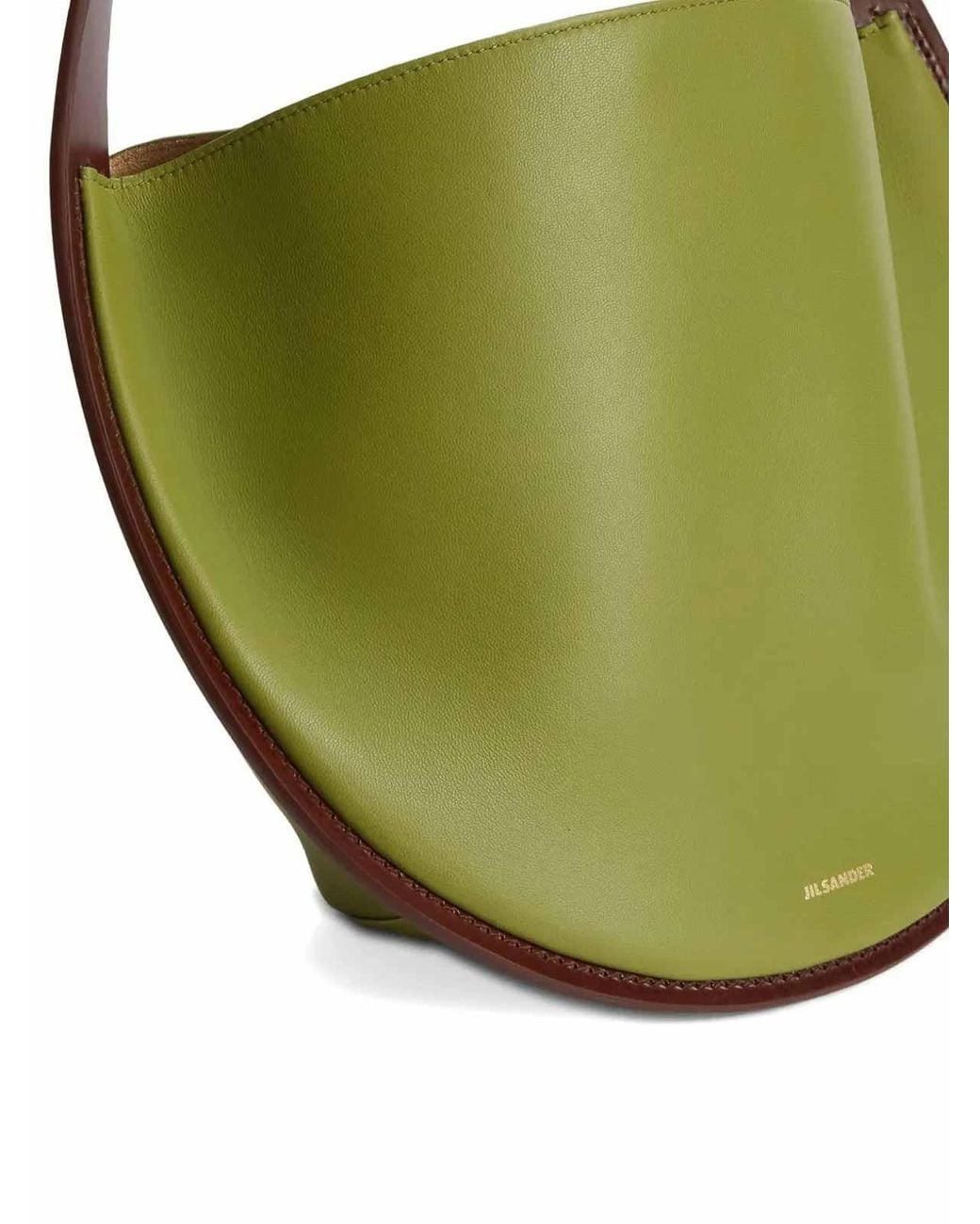 Jil Sander Green Shoulder Bag Hobo Stondata Bicol