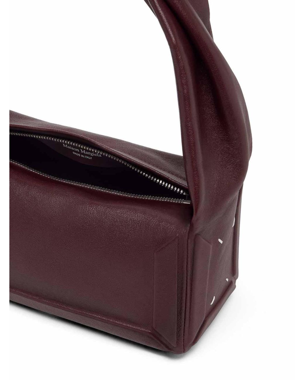 Maison Margiela Purple Leather Shoulder Bag