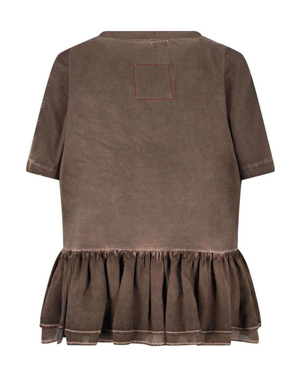 Uma Wang Brown Flared T-Shirt