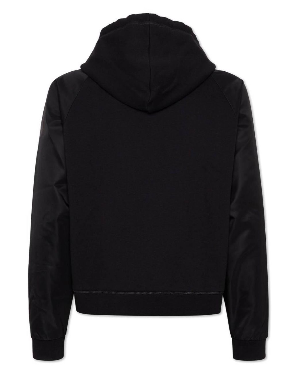 DSquared² Black Cropped Relax Fit Utility Hoodie for men