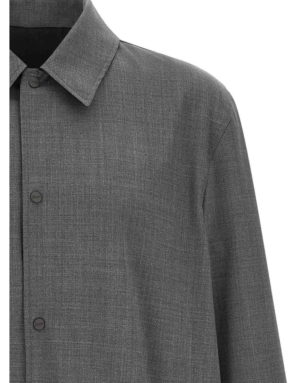 Herno Gray Reversible Jacket for men