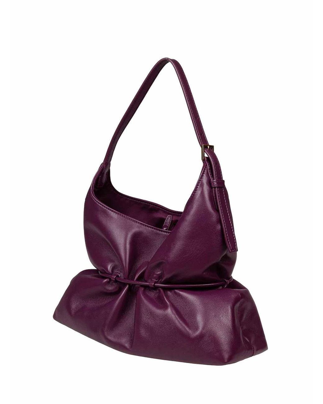 Balmain Purple Sphynx Medium Bag Merlot Color