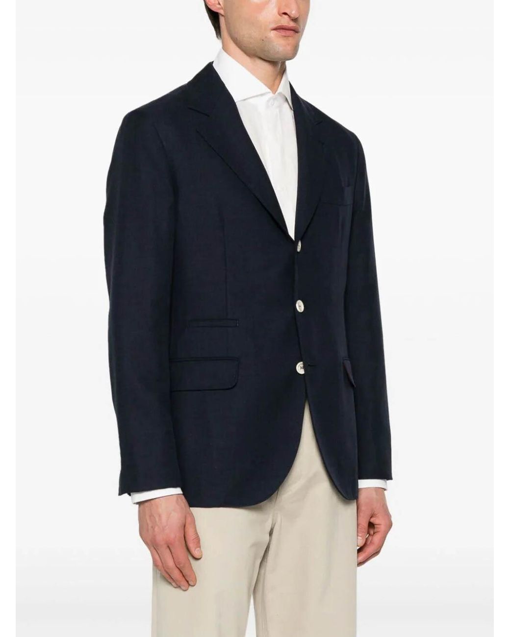 Brunello Cucinelli Blue Blazer for men