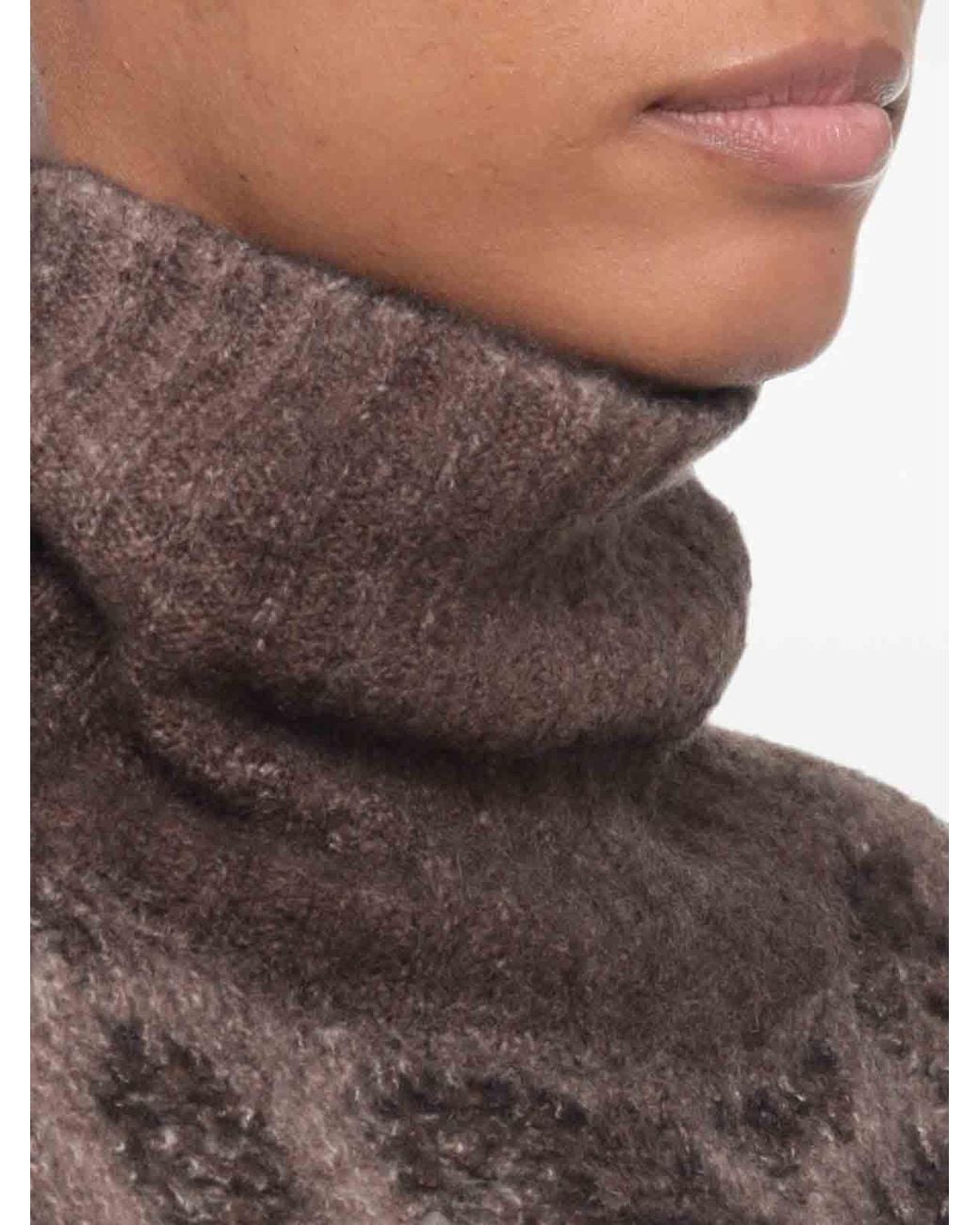 Avant Toi Brown Cashmere Turtle-Neck Jumper