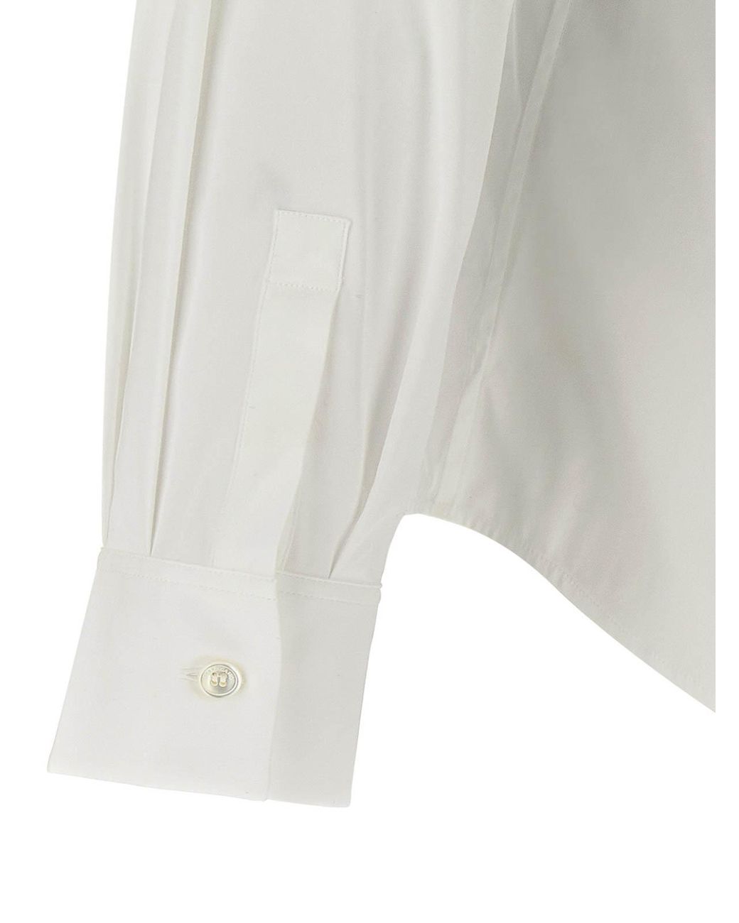 Ferragamo White Poplin Shirt for men