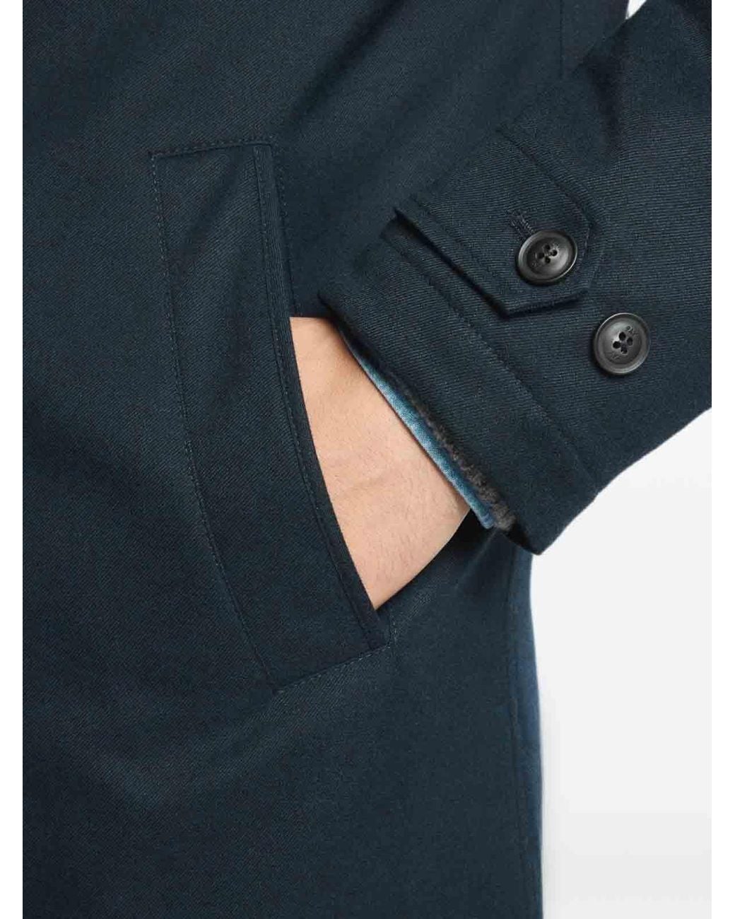 Fay Blue Technical-Fabric Morning Coat for men